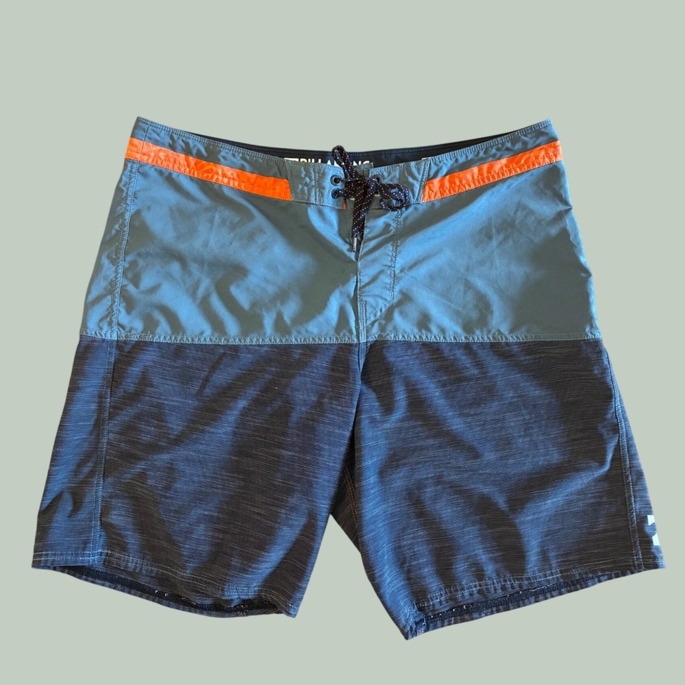 Billabong Platinum X Recycler Board Shorts Mens 36 Blue Orange Swim Trunks